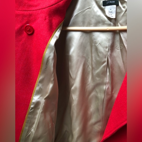 J. Crew Red Pea Coat - Picture 7 of 9